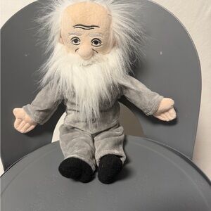 Plush Charles Darwin- Gray and Black